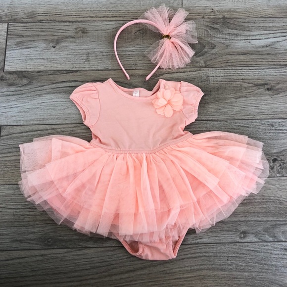 peach tutu dress